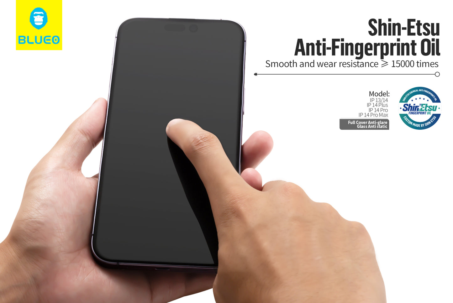 BLUEO Anti-Glare Matte Tempered Glass for iPhone
