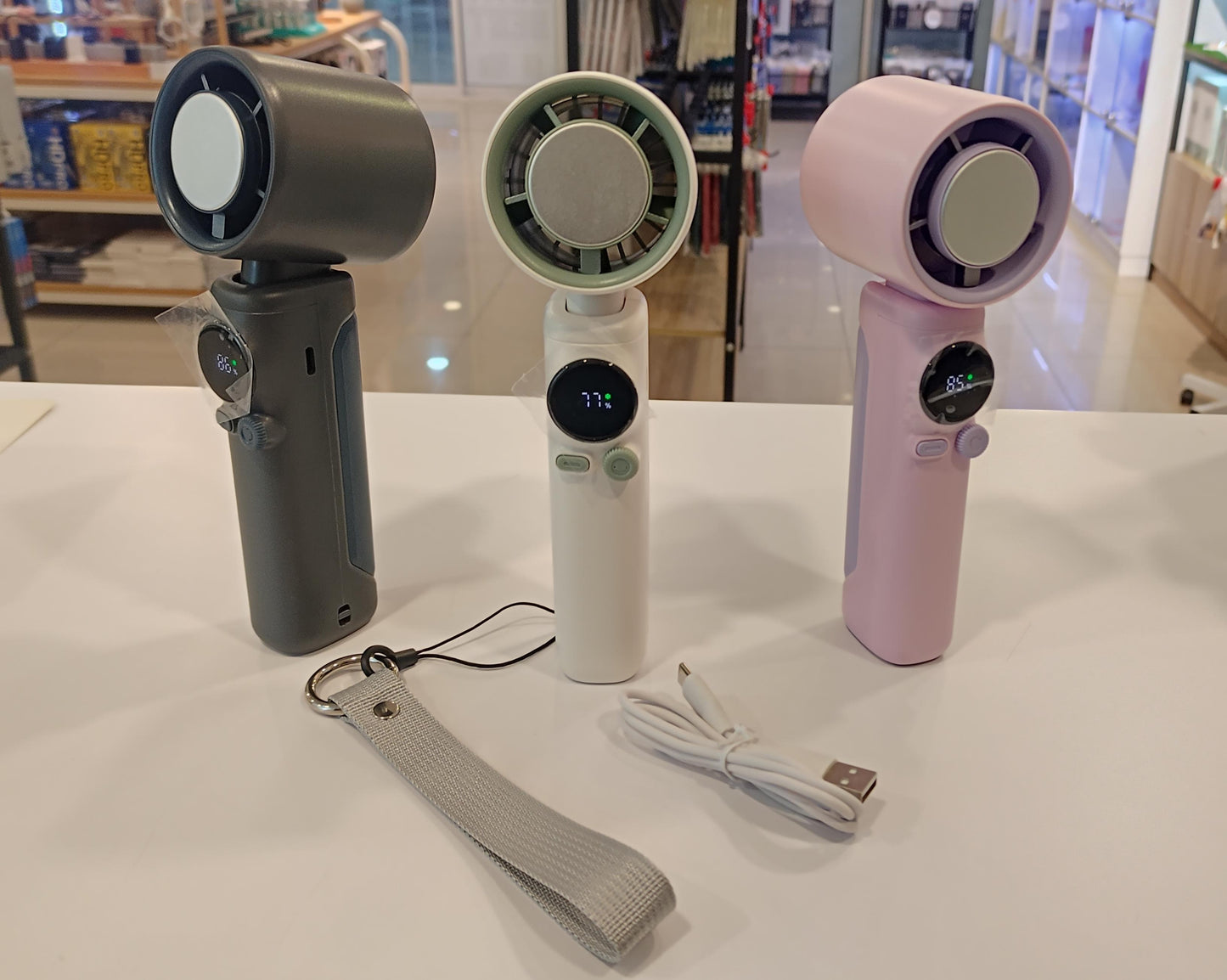 Portable rechargeable Handheld Fan with 4000mAh