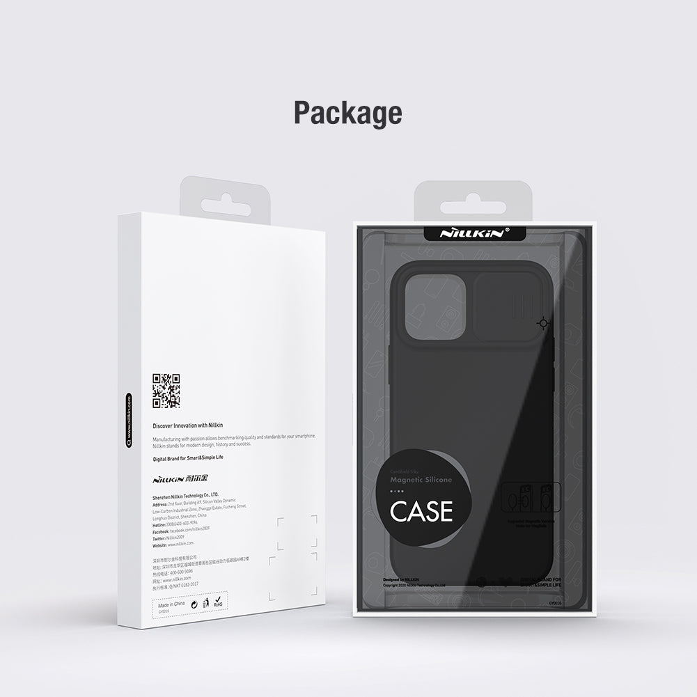 Nillkin Camshield Silky Magnetic Silicone Case for Iphone