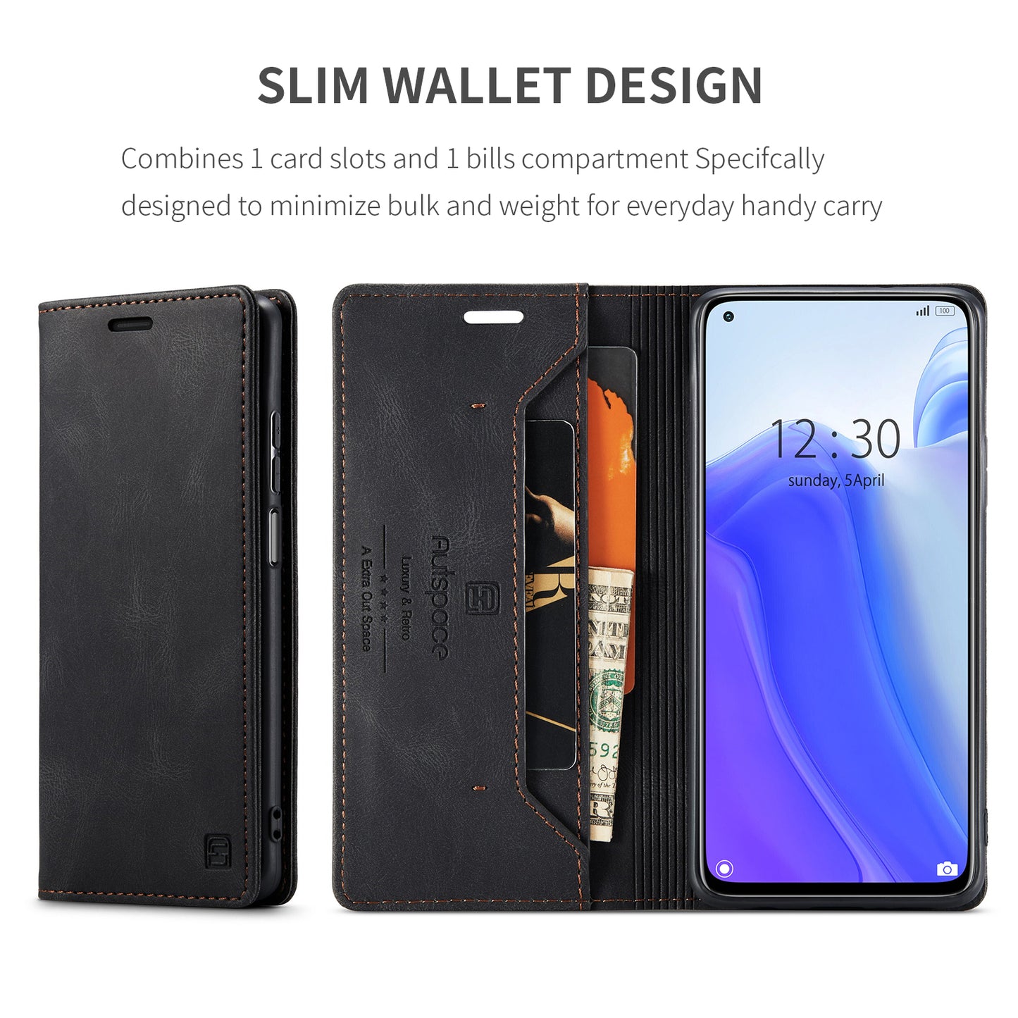 AutoSpace Wallet Leather Case for Xiaomi/Redmi