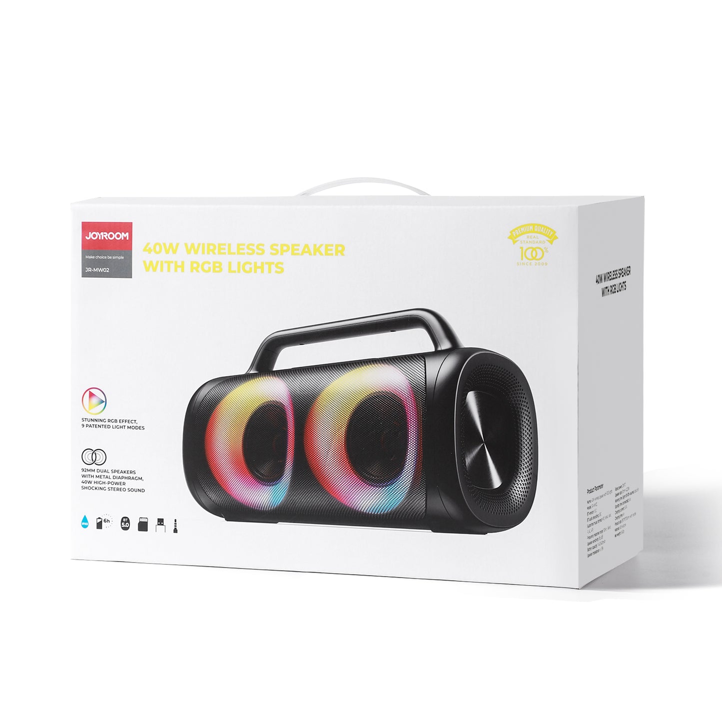 JOYROOM JR-MW02 40W Bluetooth Wireless Speaker with RGB lights