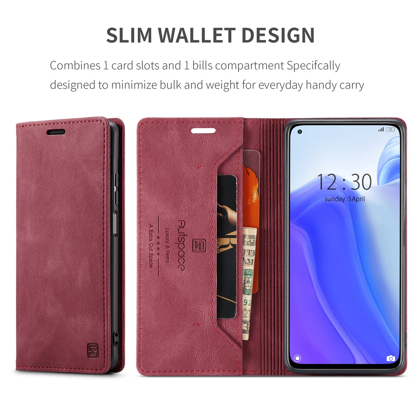 AutoSpace Wallet Leather Case for Xiaomi/Redmi