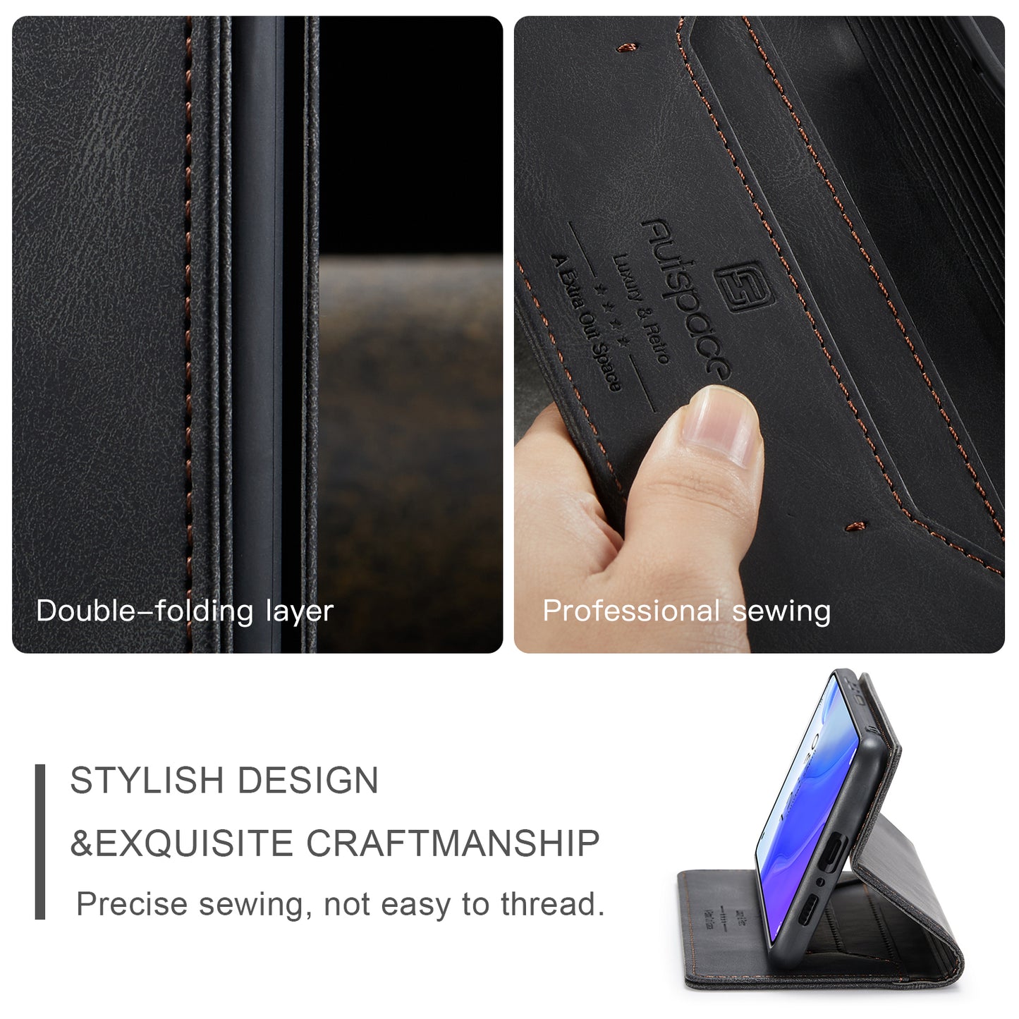 AutoSpace Wallet Leather Case for Xiaomi/Redmi
