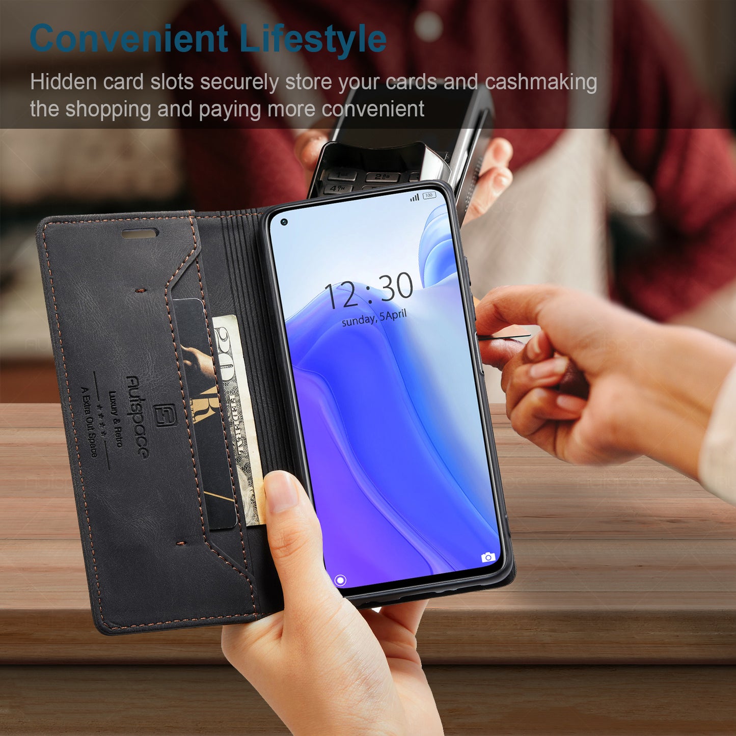 AutoSpace Wallet Leather Case for Xiaomi/Redmi