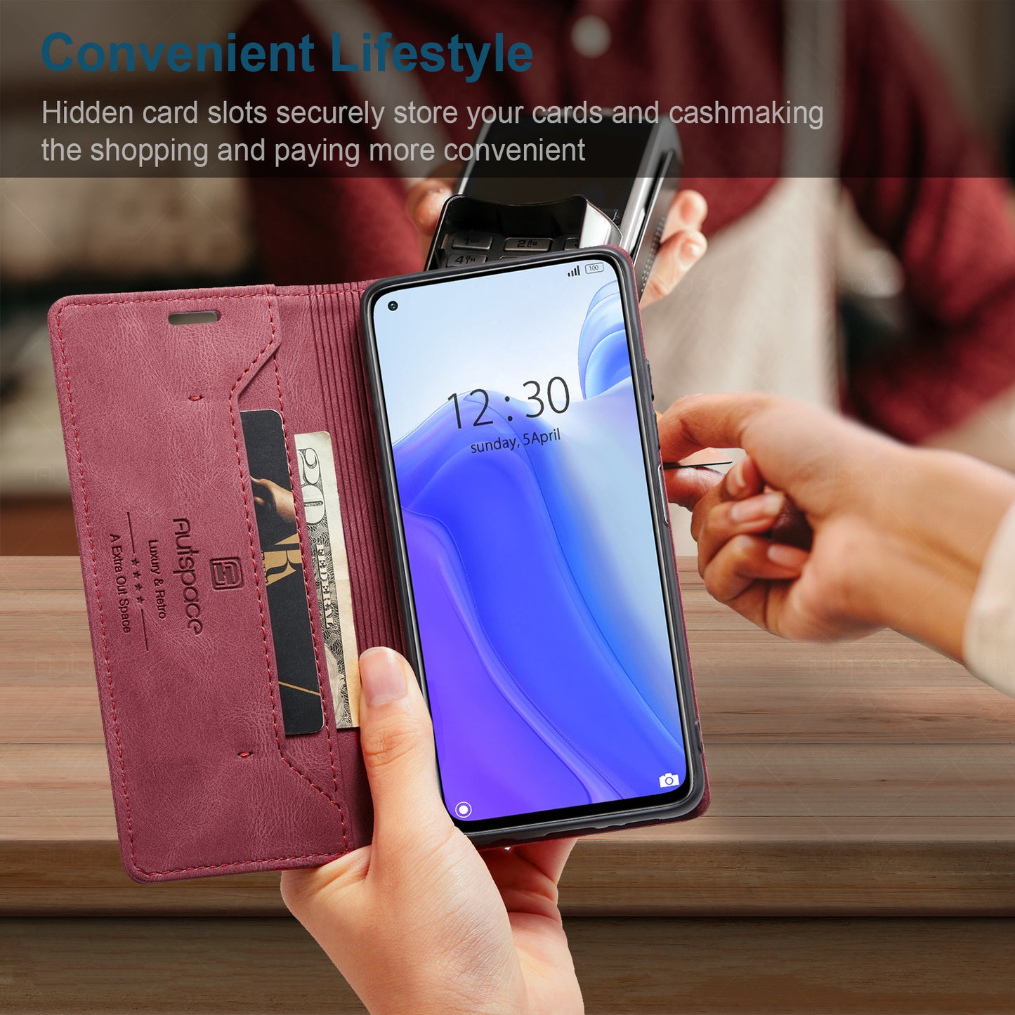 AutoSpace Wallet Leather Case for Xiaomi/Redmi