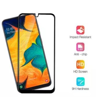 9H Full Cover Black Border Clear Tempered Glass For Samsung