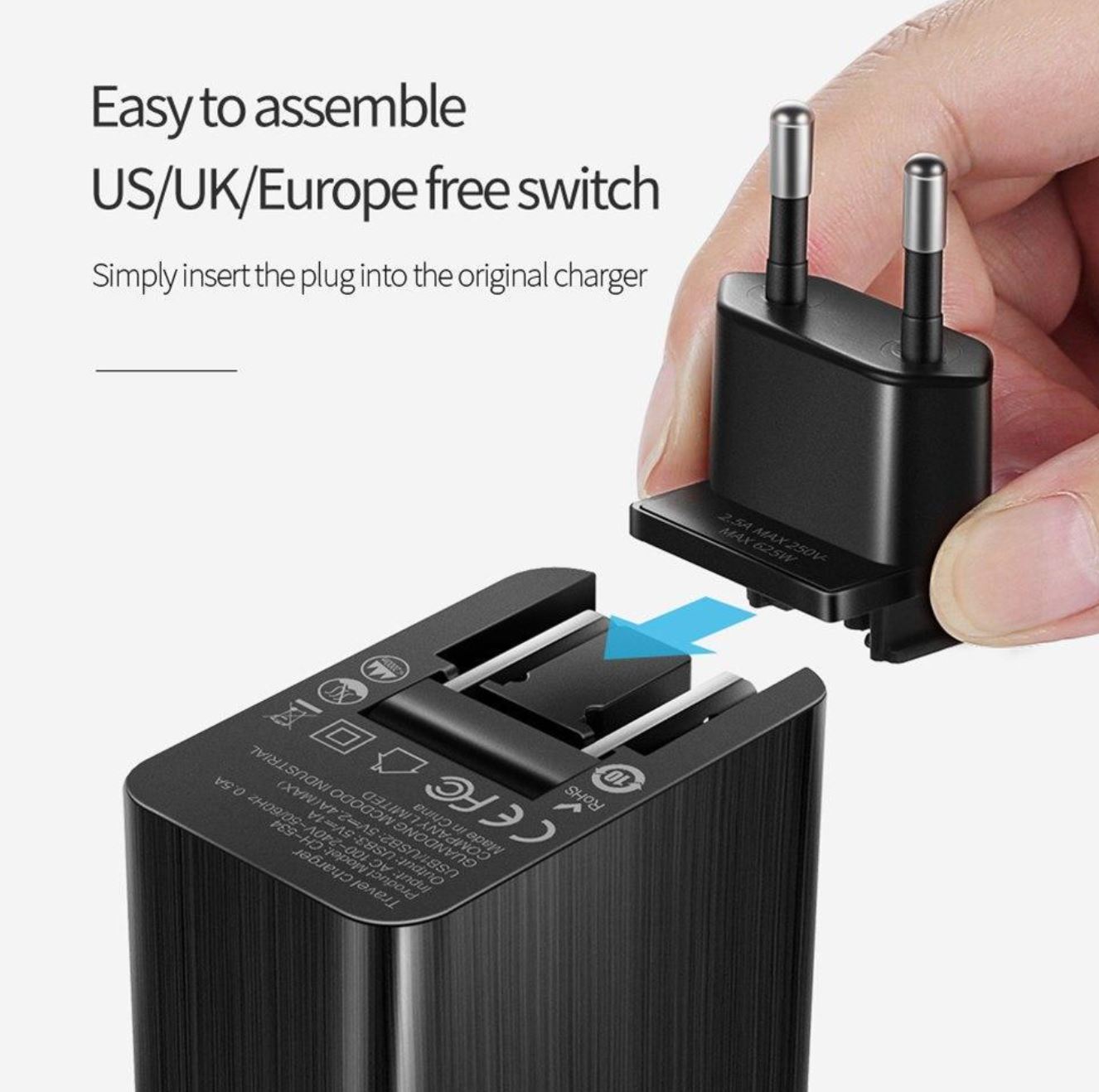 MCDODO CH-5341 5V 3.4A Cube Series 3 USB Ports Charger (UK/US/EU plug)