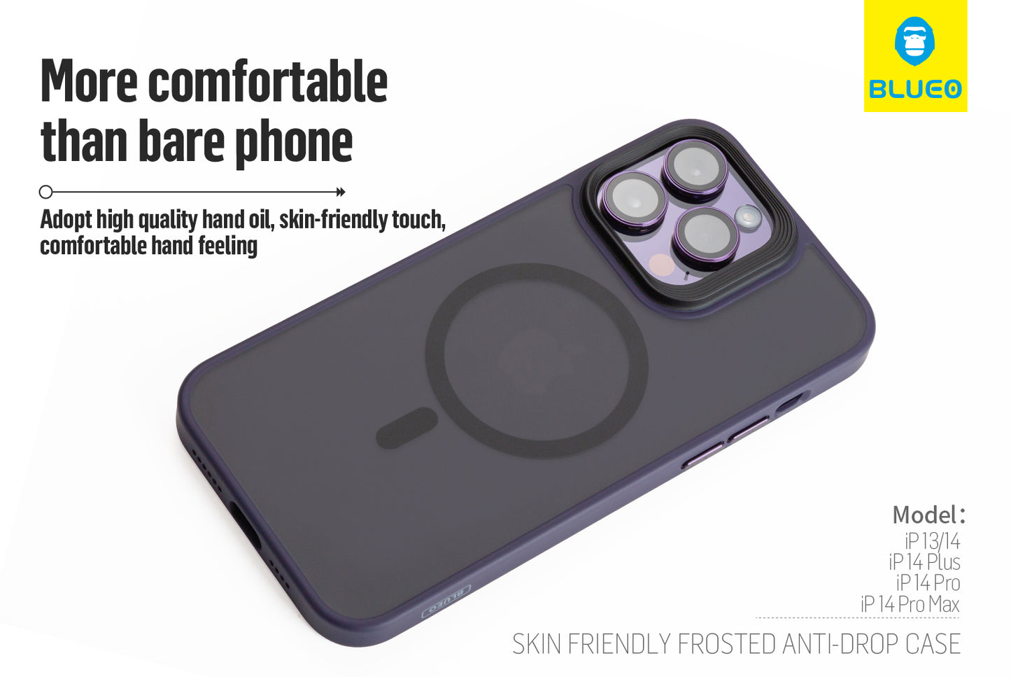 BlueO Skin Friendly Frosted Anti-Drop Case for iPhone