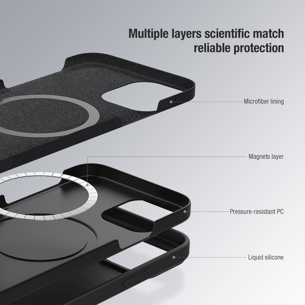 Nillkin Camshield Silky Magnetic Silicone Case for Iphone