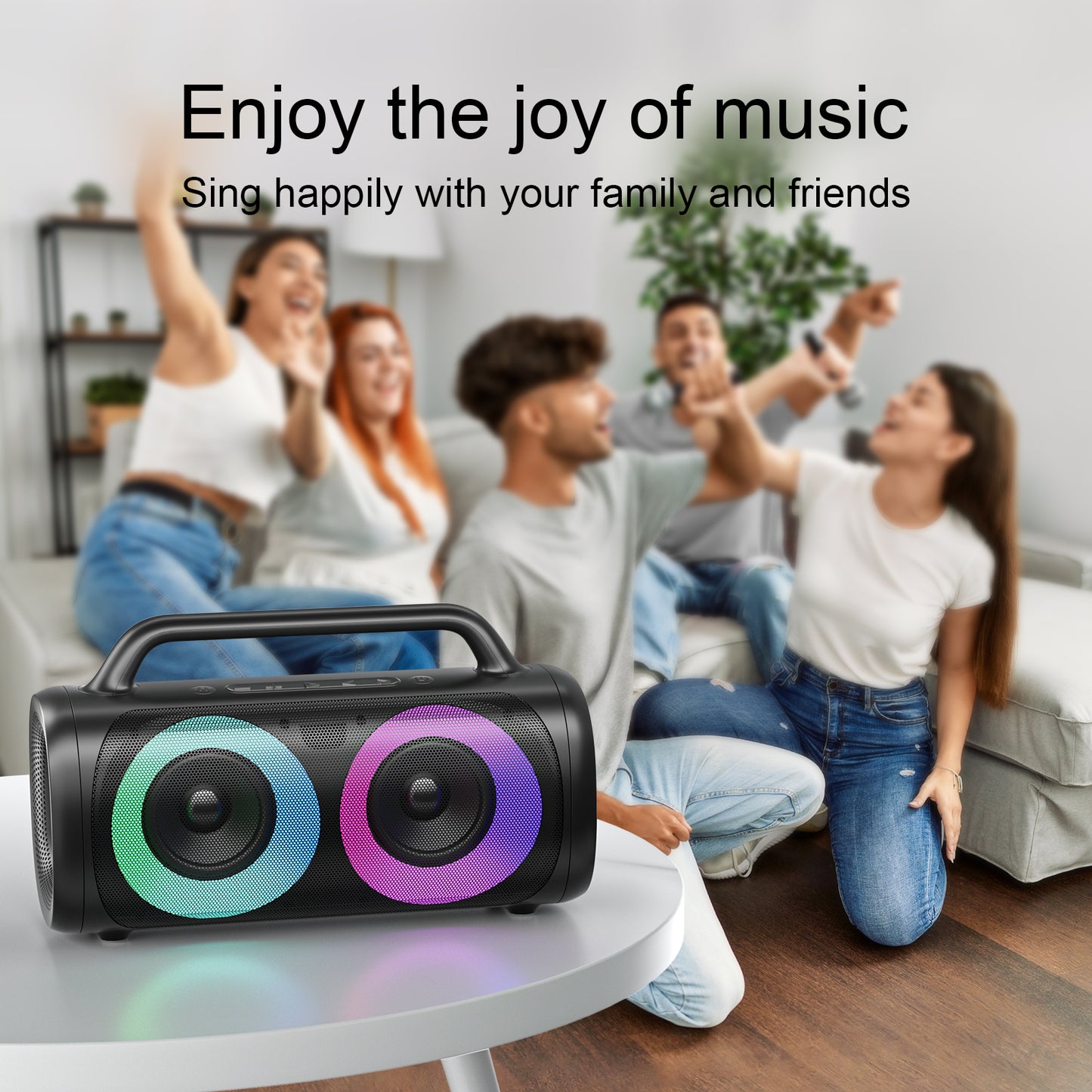 JOYROOM JR-MW02 40W Bluetooth Wireless Speaker with RGB lights
