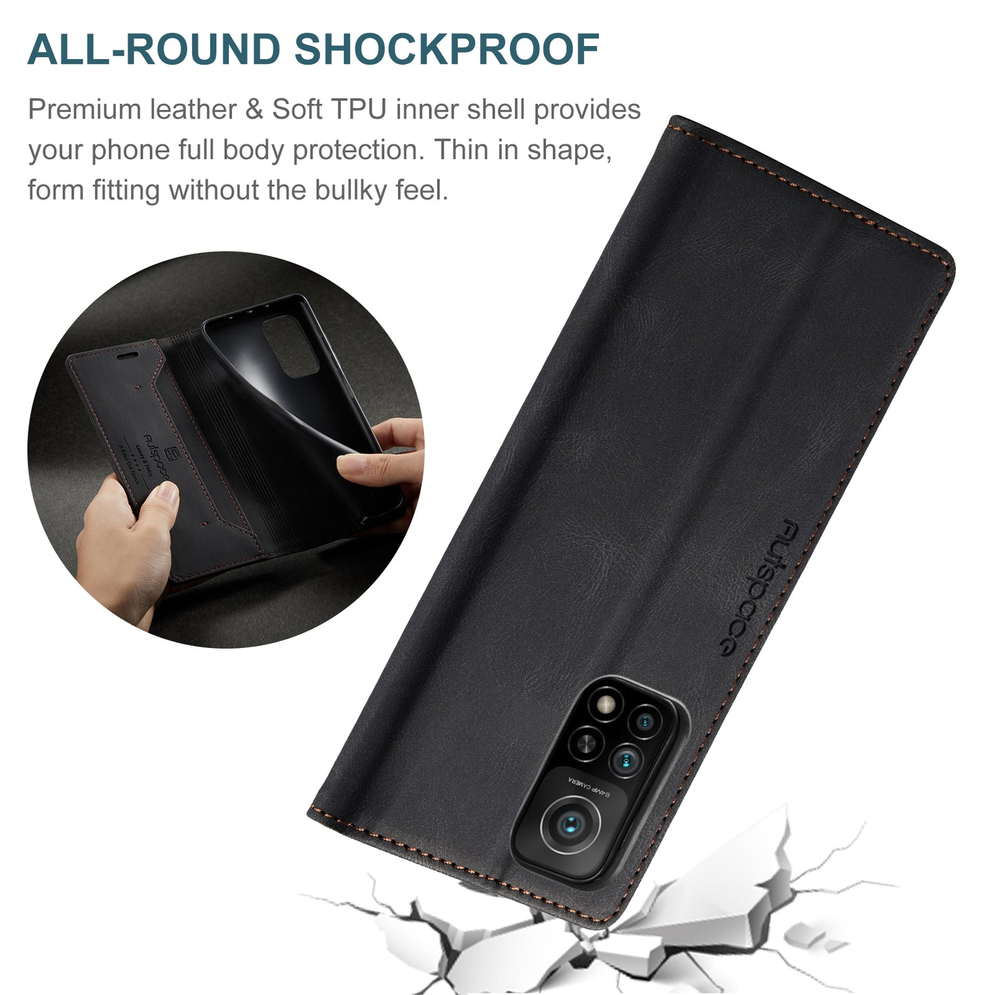 AutoSpace Wallet Leather Case for Xiaomi/Redmi