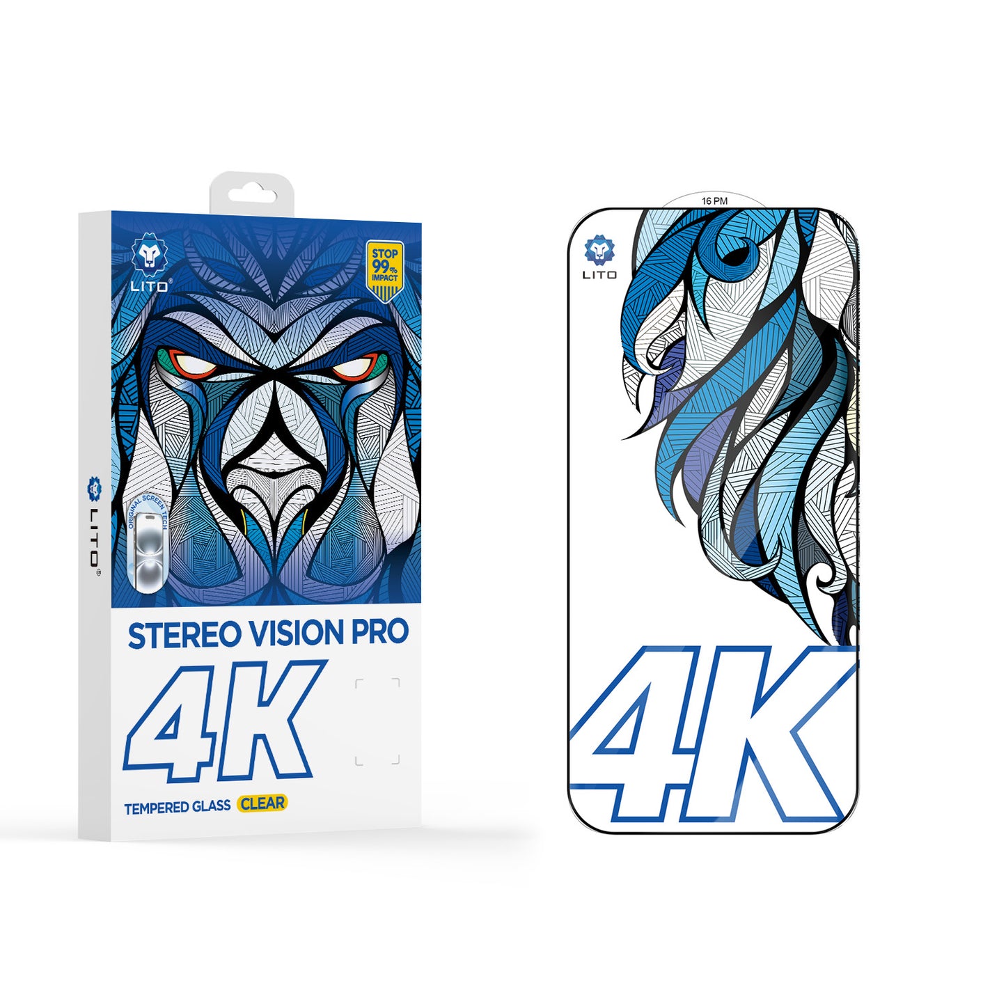 LITO D+Max 4K Stereo Vision Pro Clear Tempered Glass