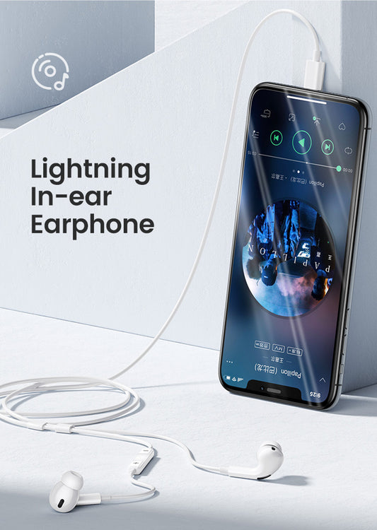 USAMS EP-41 US-SJ452 Type-C/Lightning  In-Ear Earphone 1.2M