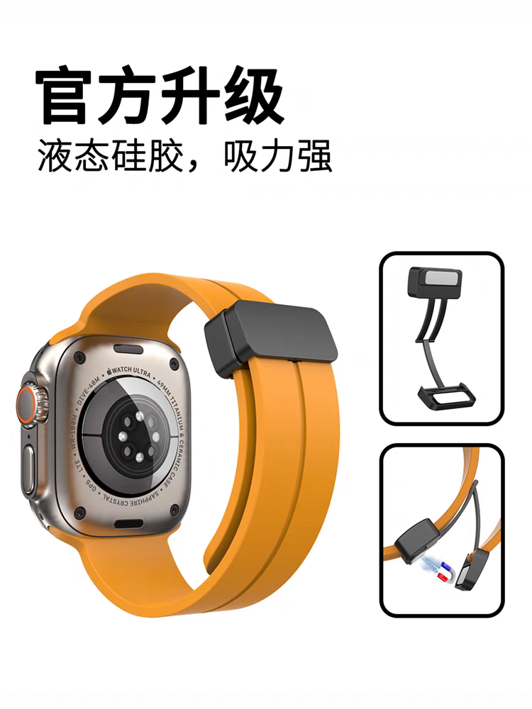 Rubber-clip Watch Strap