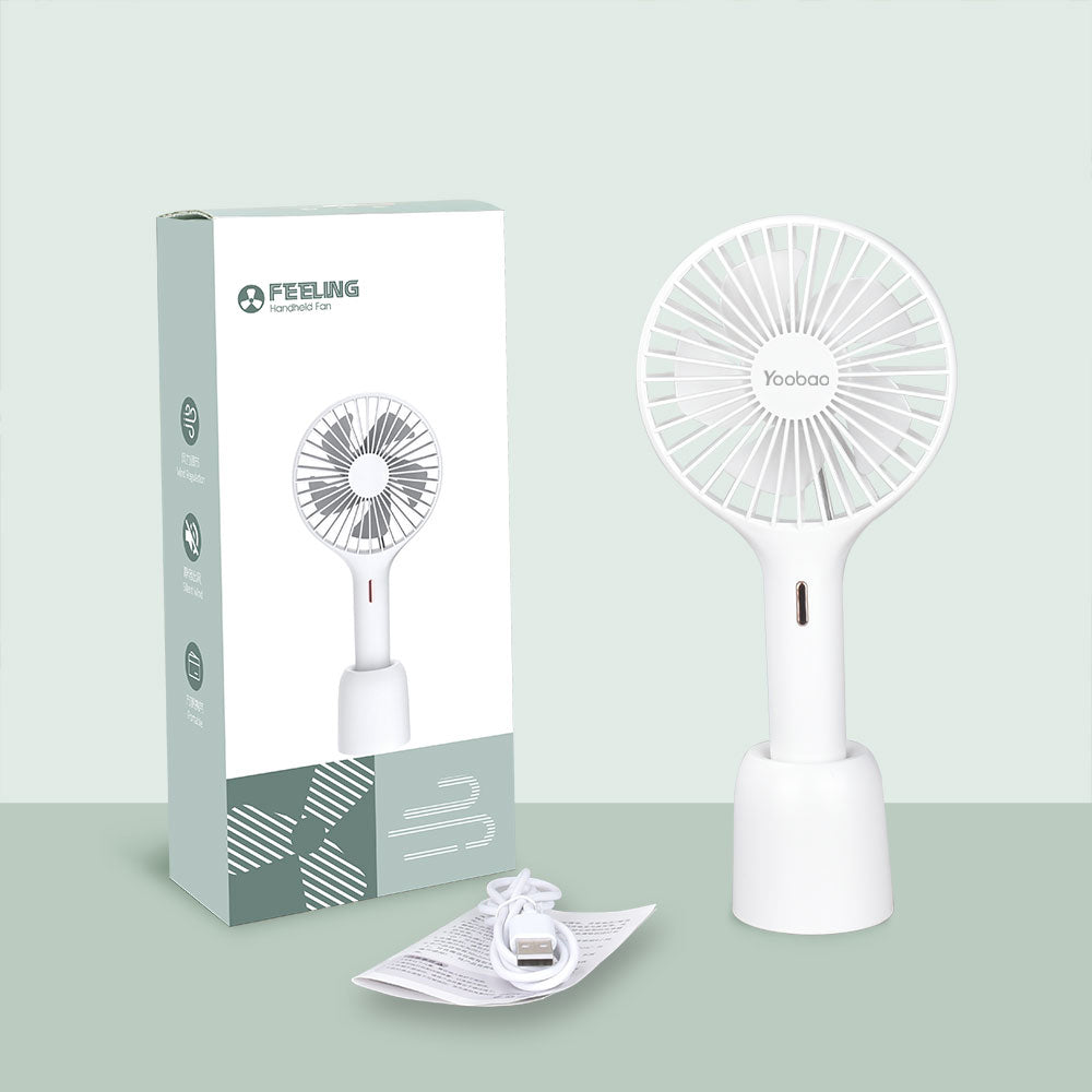 Yoobao LJQ-120 Rechargeable Portable USB noiseless Mini Fan - 1200mAh