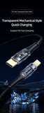 USAMS US-SJ573 Type-C To Lightning PD 20W Transparent Data Cable - Icy Series (1.2M)