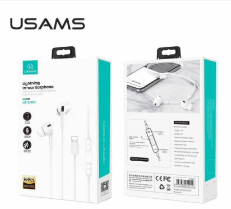 USAMS SJ453 EP-41 Lightning In-ear Earphone 1.2m
