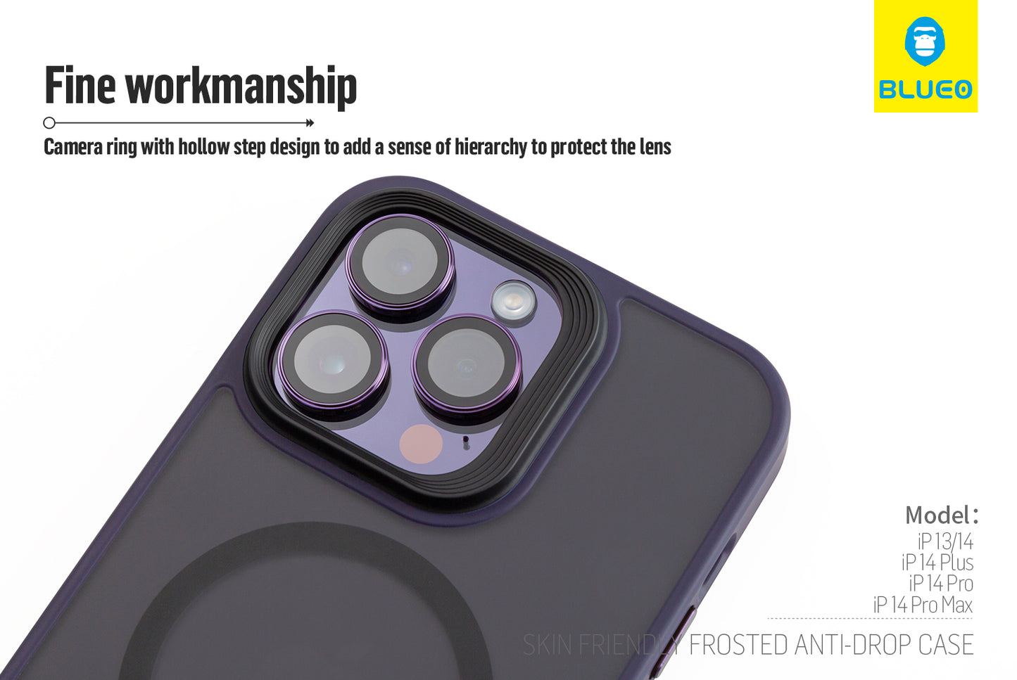 BlueO Skin Friendly Frosted Anti-Drop Case for iPhone