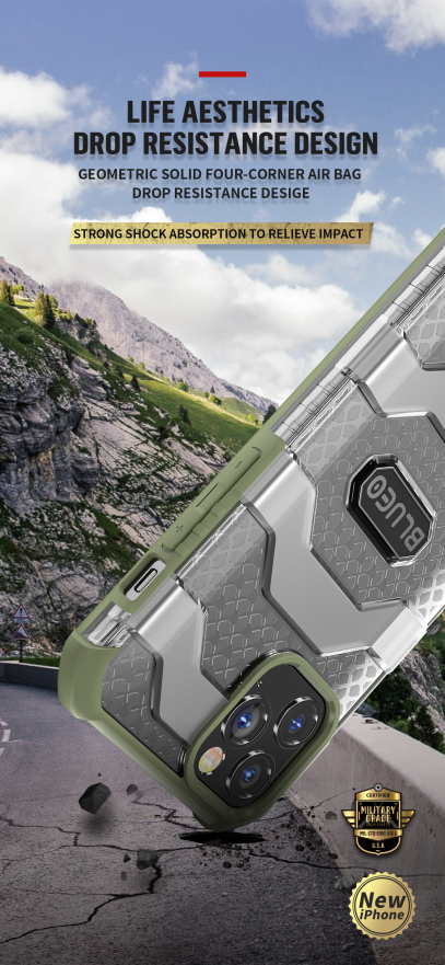 BLUEO Military Grade Drop Resistance Phone Case for Iphone