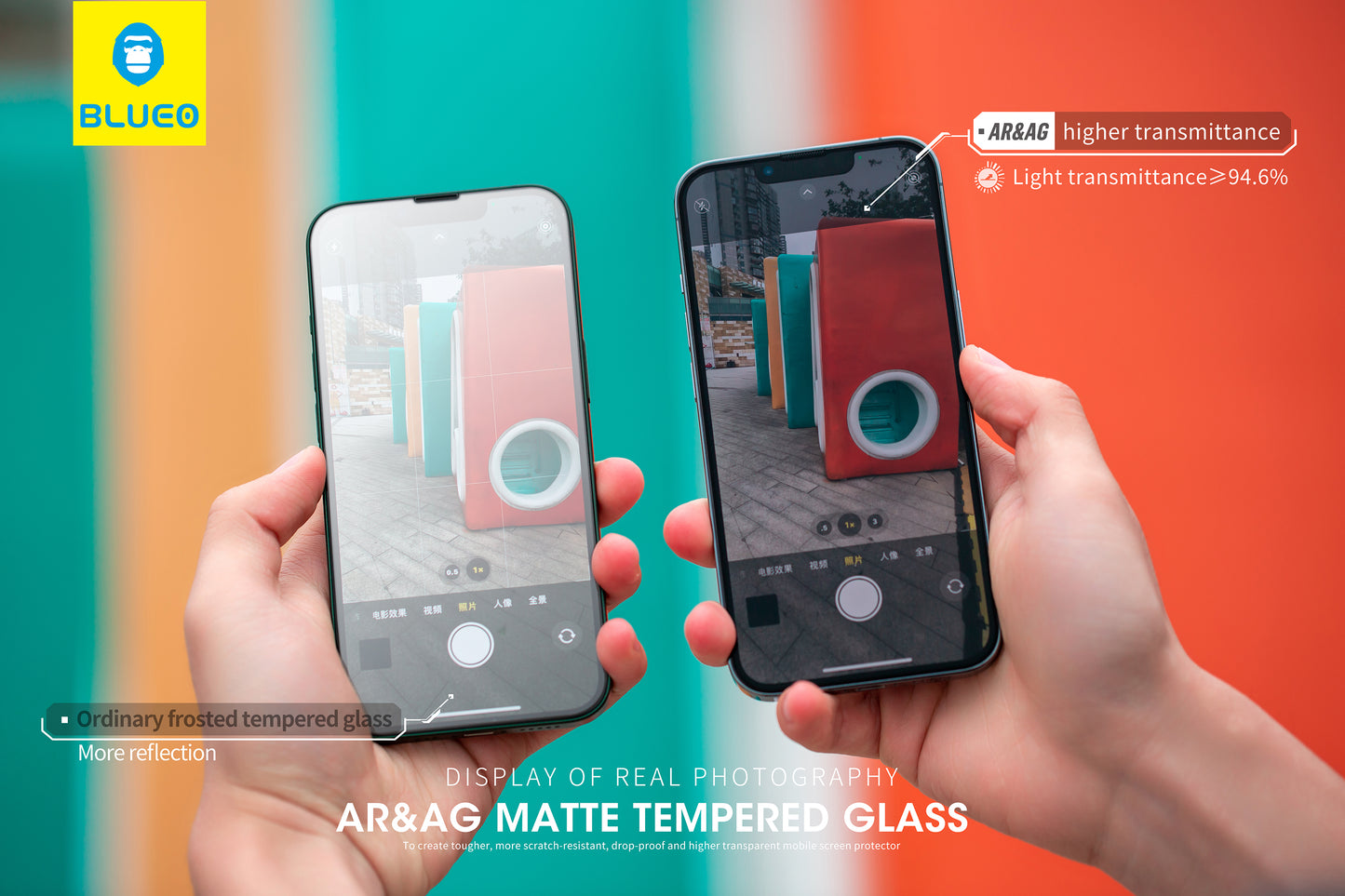 BlueO AR&AG Matte Glass with Applicator