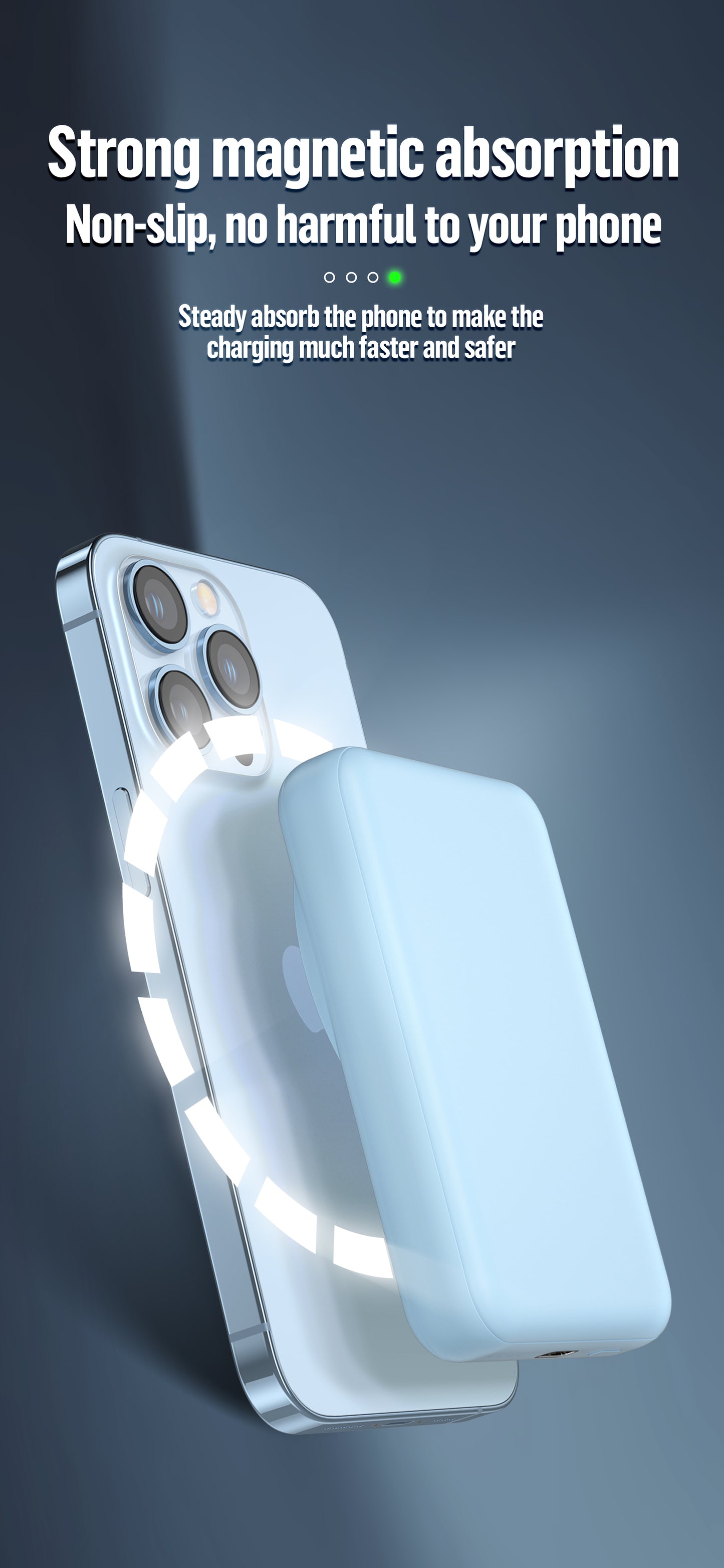 BLUEO  P010 Magnetic Wireless Powerbank 10,000 mAH