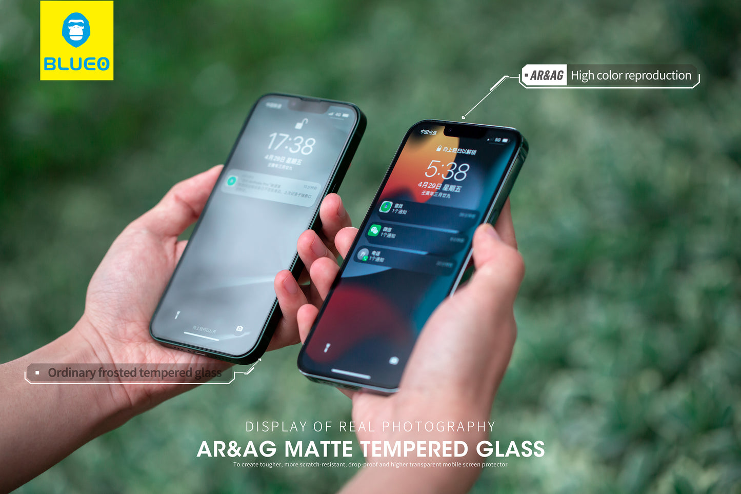 BlueO AR&AG Matte Glass with Applicator