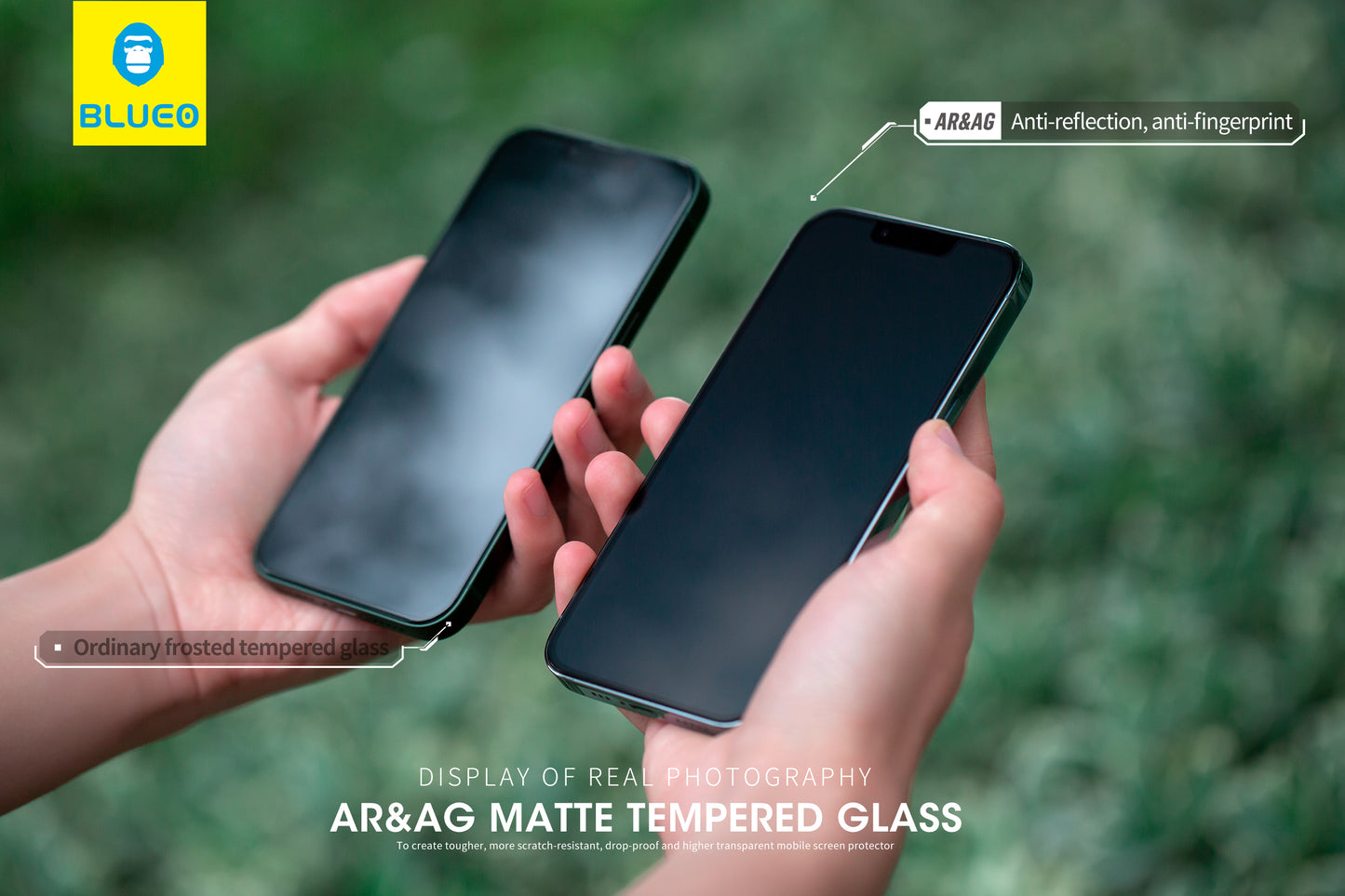 BlueO AR&AG Matte Glass with Applicator
