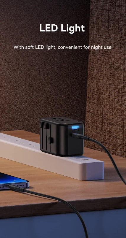 USAMS US-CC173 T55 12W Dual USB Universal Travel Charger (US/AU/EU/UK)
