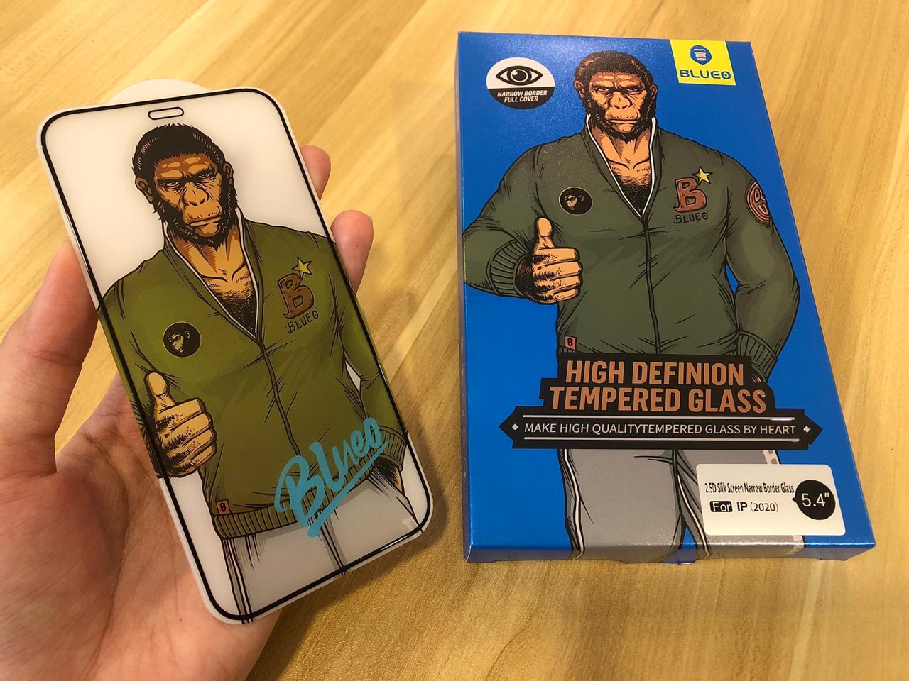 Blueo 2.5D Silk Screen Full Cover HD Tempered Glass For Iphone