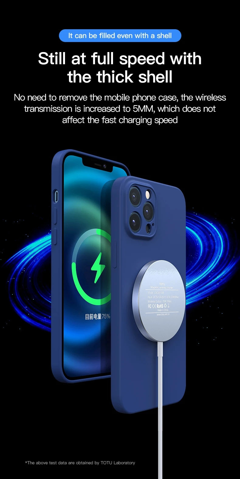 TOTU DESIGN CACW-048 Glory Series 15W Magnetic Wireless Charger
