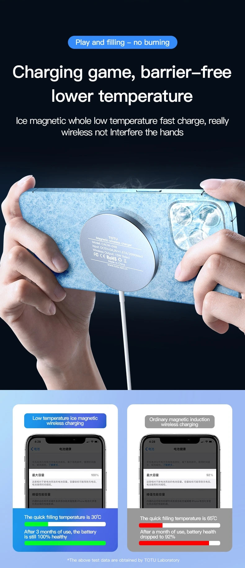 TOTU DESIGN CACW-048 Glory Series 15W Magnetic Wireless Charger