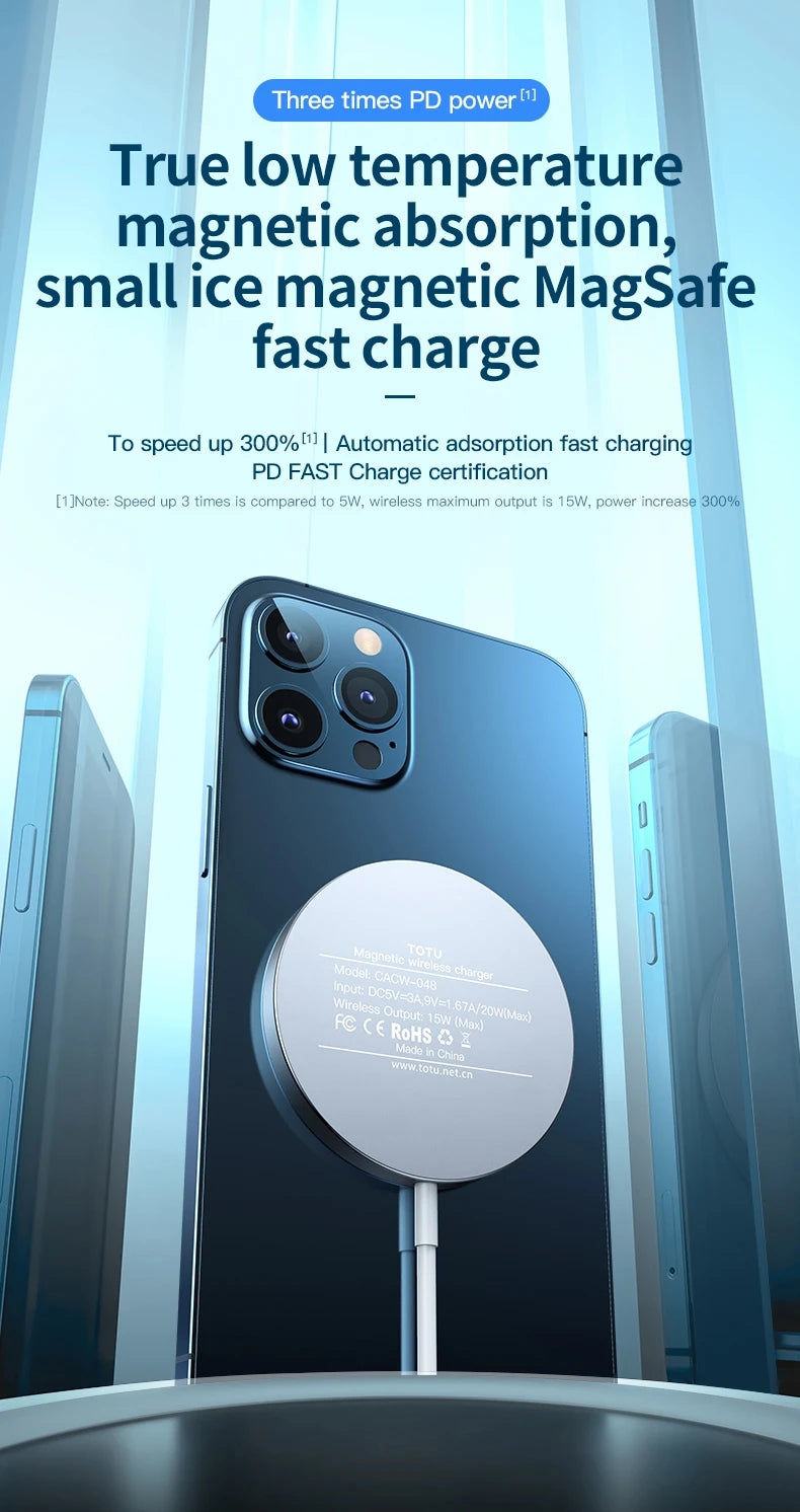TOTU DESIGN CACW-048 Glory Series 15W Magnetic Wireless Charger