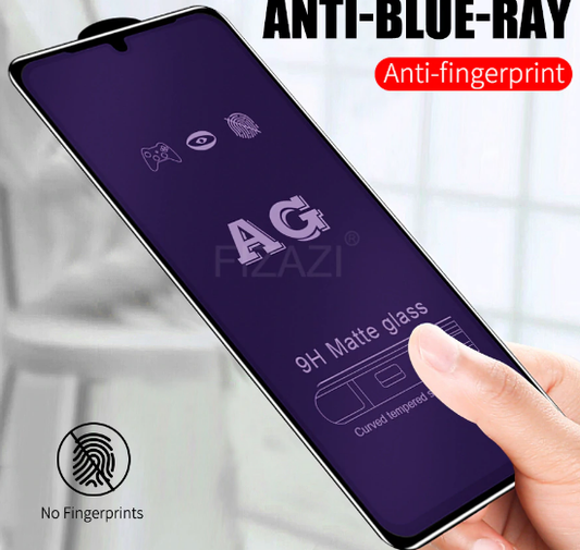 Full Cover Anti-Blue Ray Matte With Black Border Tempered Glass For Xiaomi / Redmi